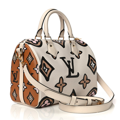 Louis Vuitton Monogram Giant Wild At Heart Speedy Bandouliere 25 Creme 3 of 12