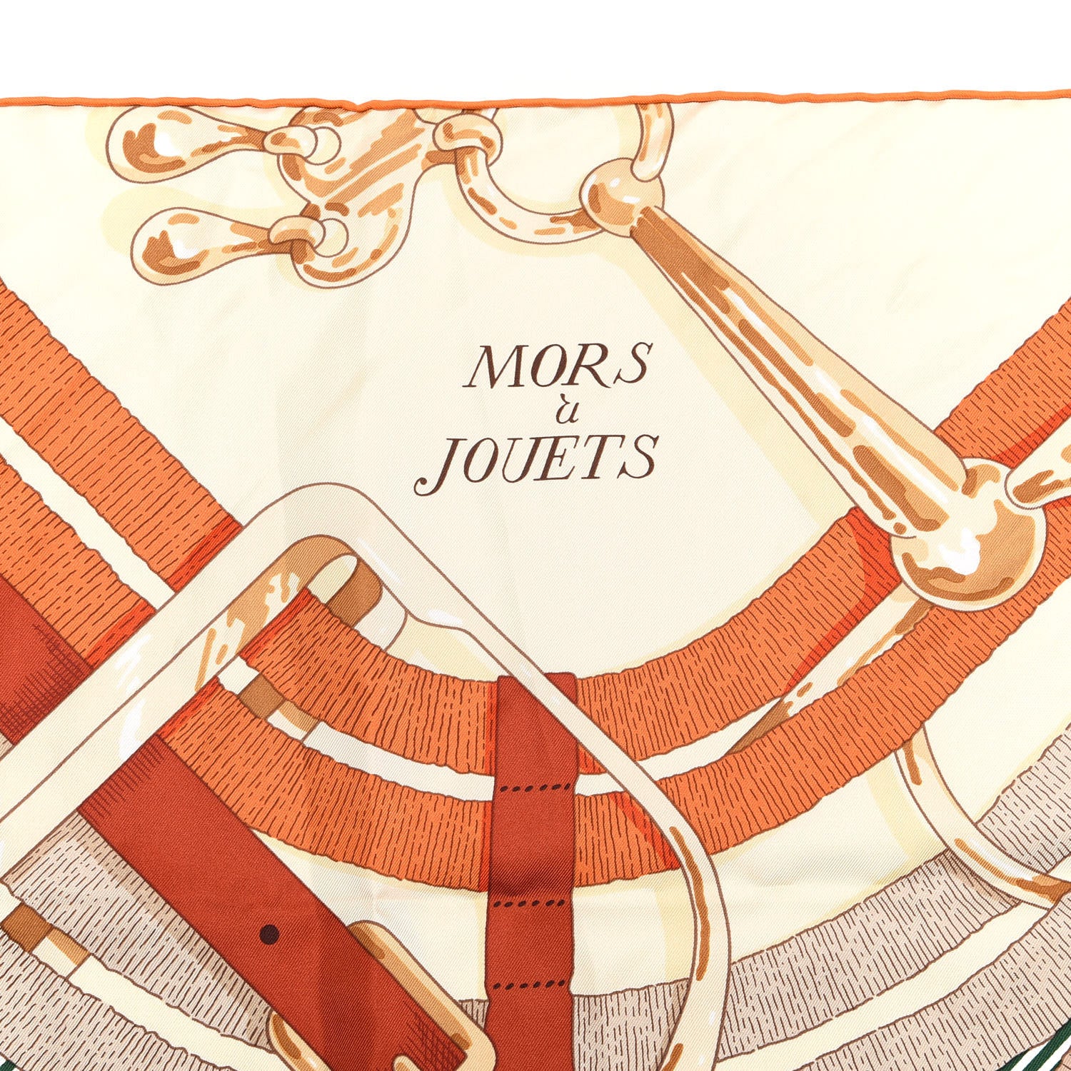 Hermes Silk Mors A Jouets Chemise Scarf 90 3 of 3
