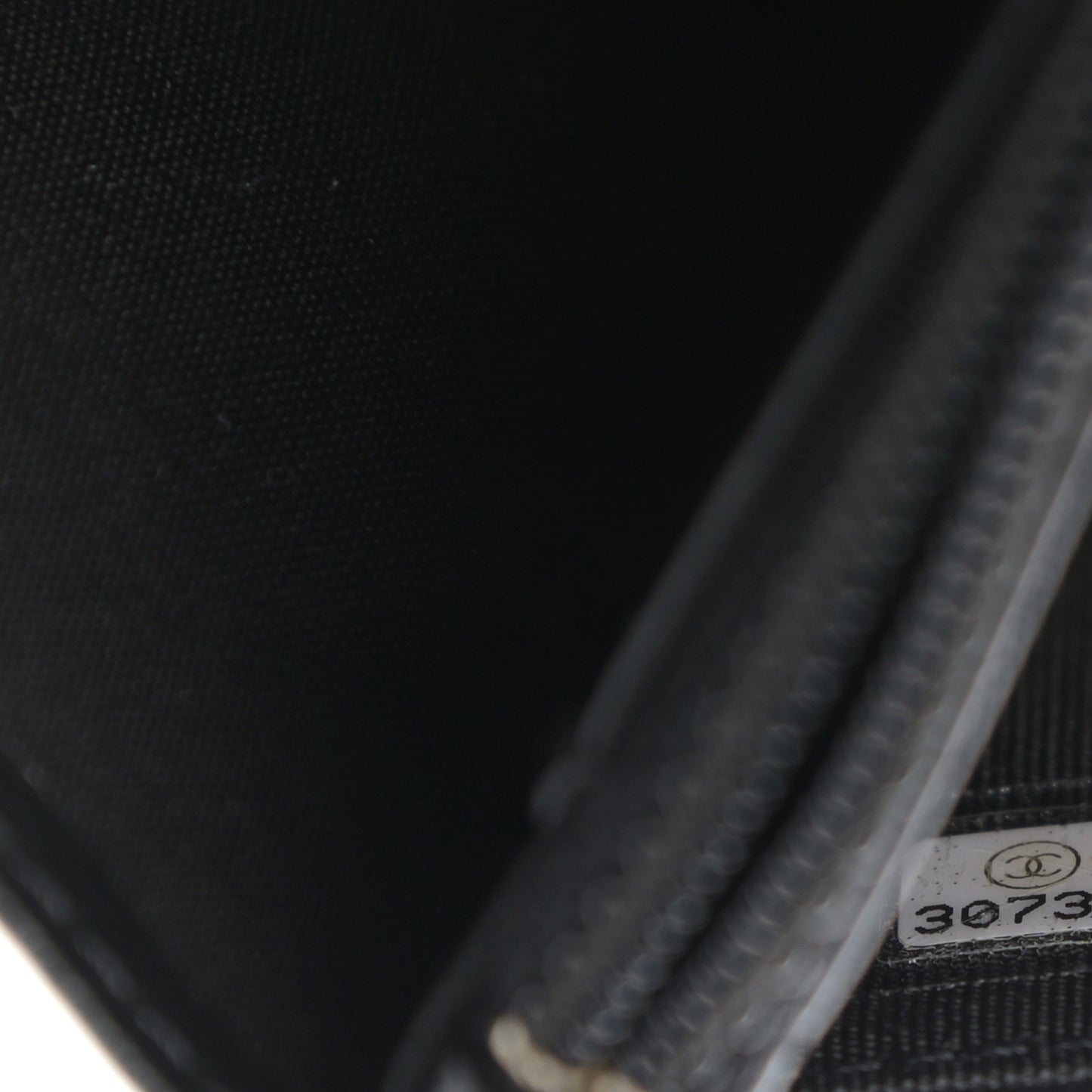 Lambskin Quilted CC Wallet On Chain WOC Black