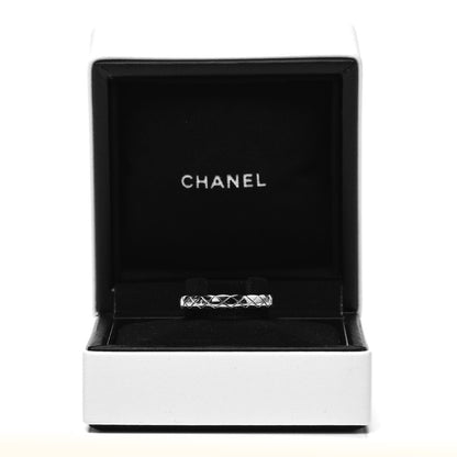 Chanel 18K White Gold Mini Coco Crush Ring 57 8 5 of 5