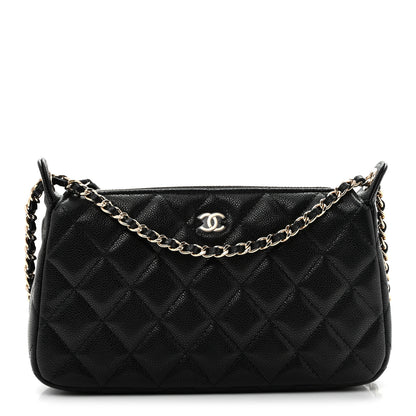 Chanel Caviar Quilted Purse With Chain Black 1 of 11