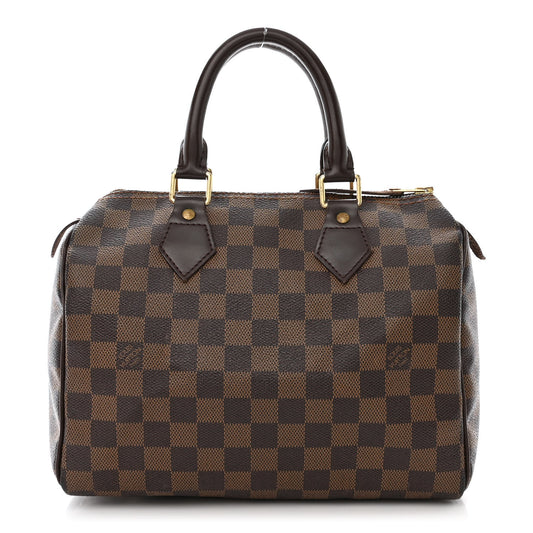 LOUIS VUITTON Damier Ebene Speedy 25