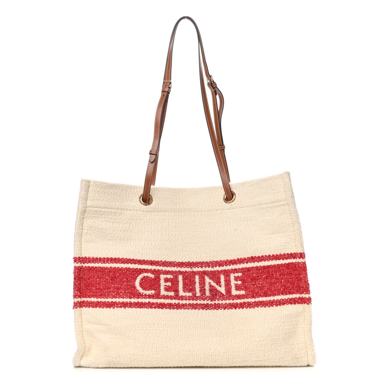 Celine Plein Soleil Textile Calfskin Horizontal Cabas 1 of 8