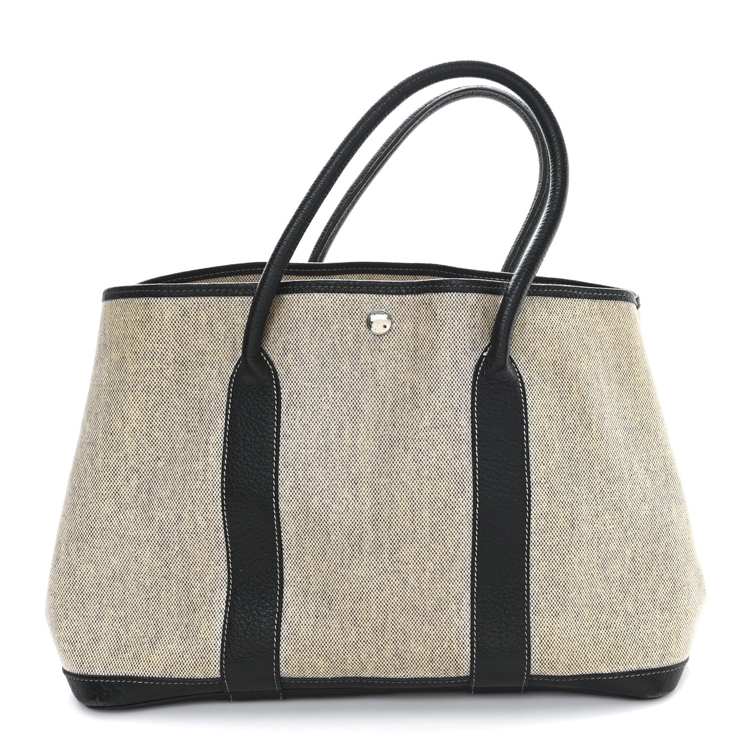 Hermes Toile H Buffle Skipper Garden Party 36 MM Tote Black 1 of 12