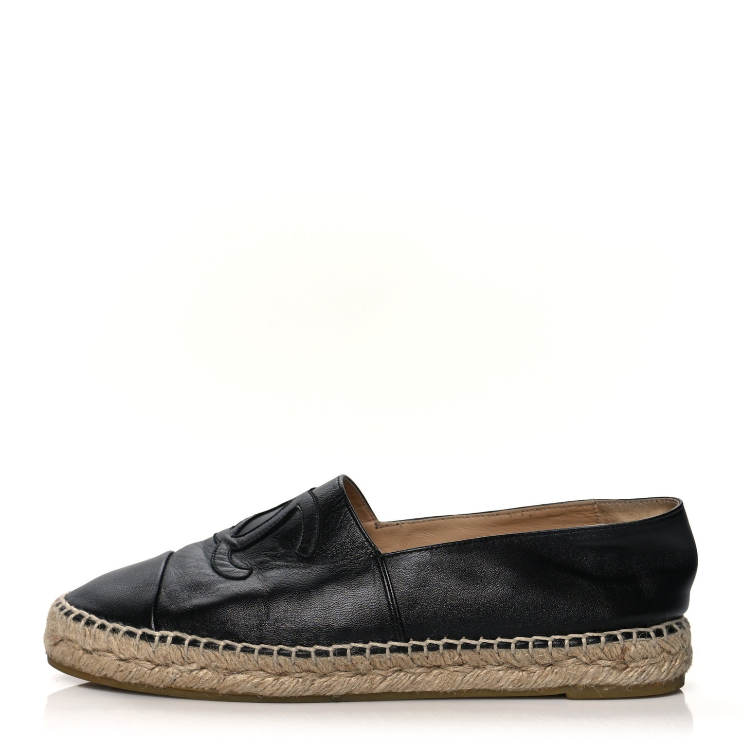Lambskin CC Espadrilles 41 Black
