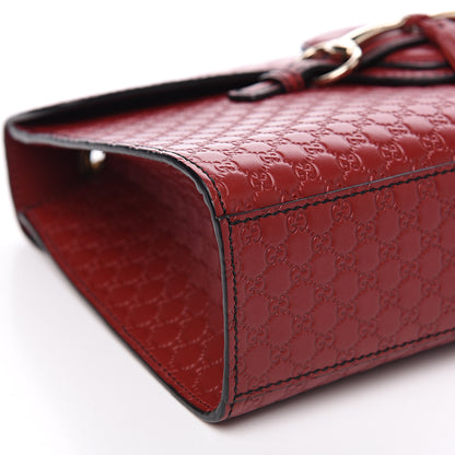 Gucci Microguccissima Medium Emily Chain Shoulder Bag Red 9 of 11
