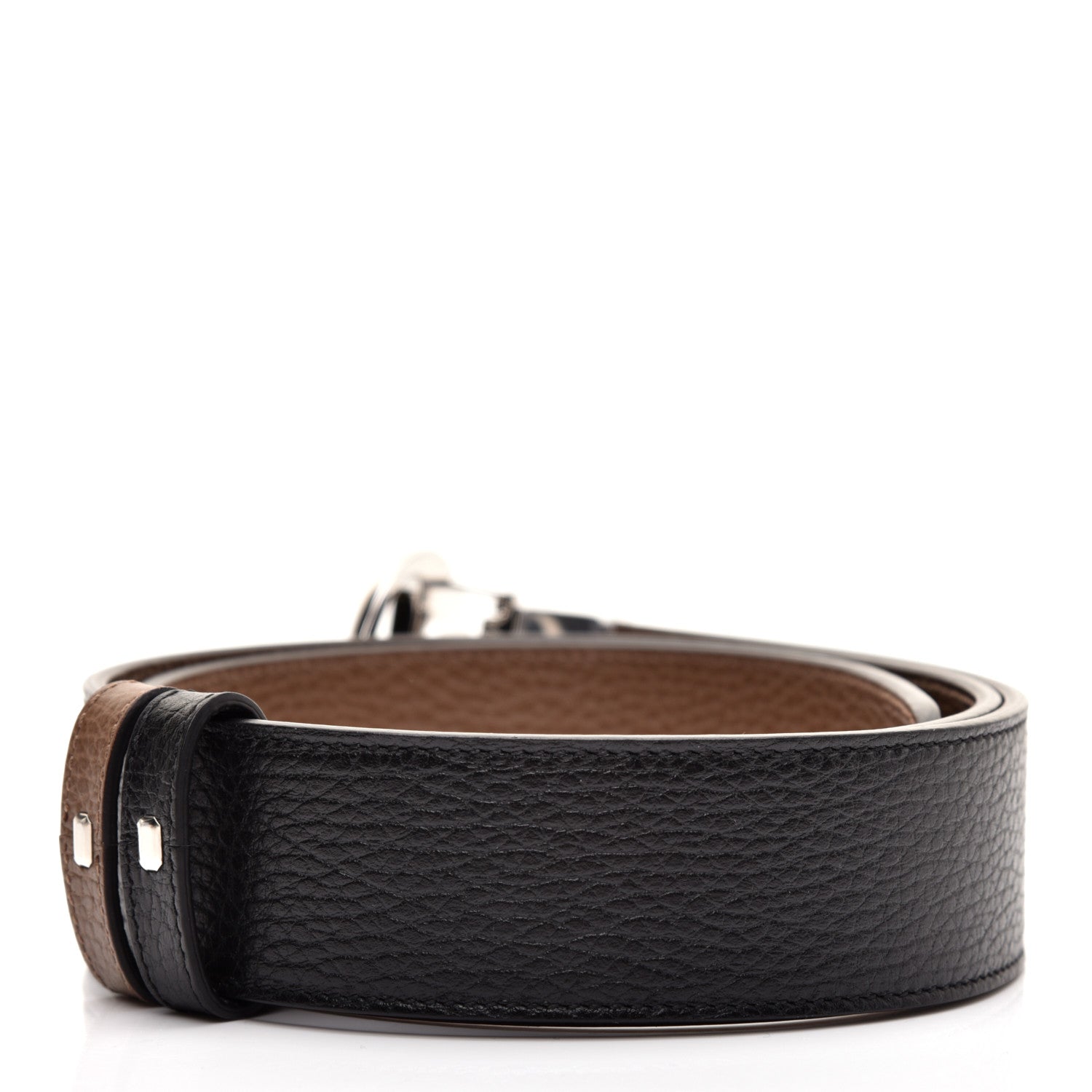 Gucci Calfskin 1973 Reversible Belt 90 36 Black Brown 2 of 7
