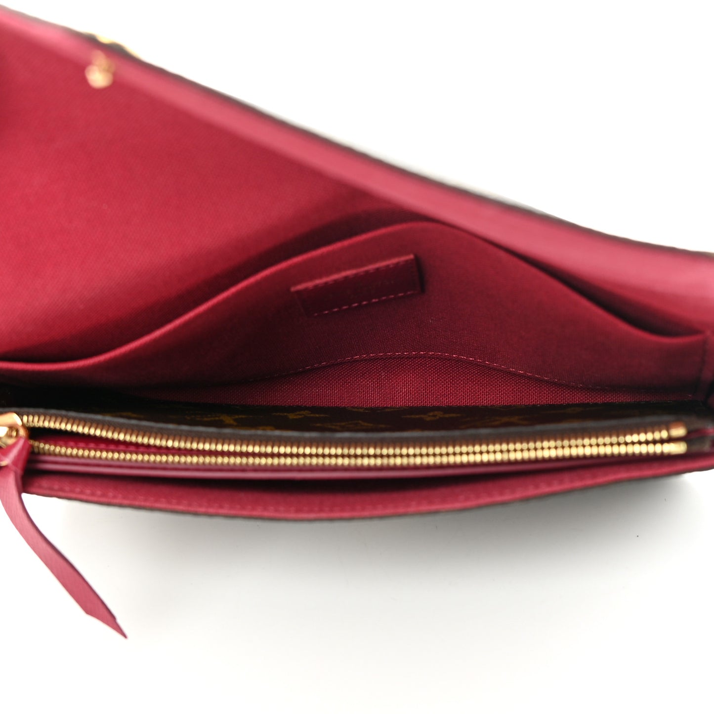 Monogram Pochette Felicie Chain Wallet Fuchsia