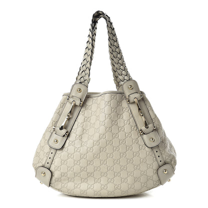 Gucci Guccissima Small Pelham Shoulder Bag Off White 1 of 11
