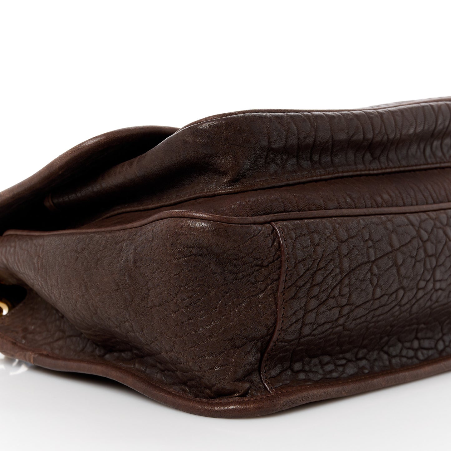Grained Lambskin Monogram Medium Niki Chain Satchel Dark Cork