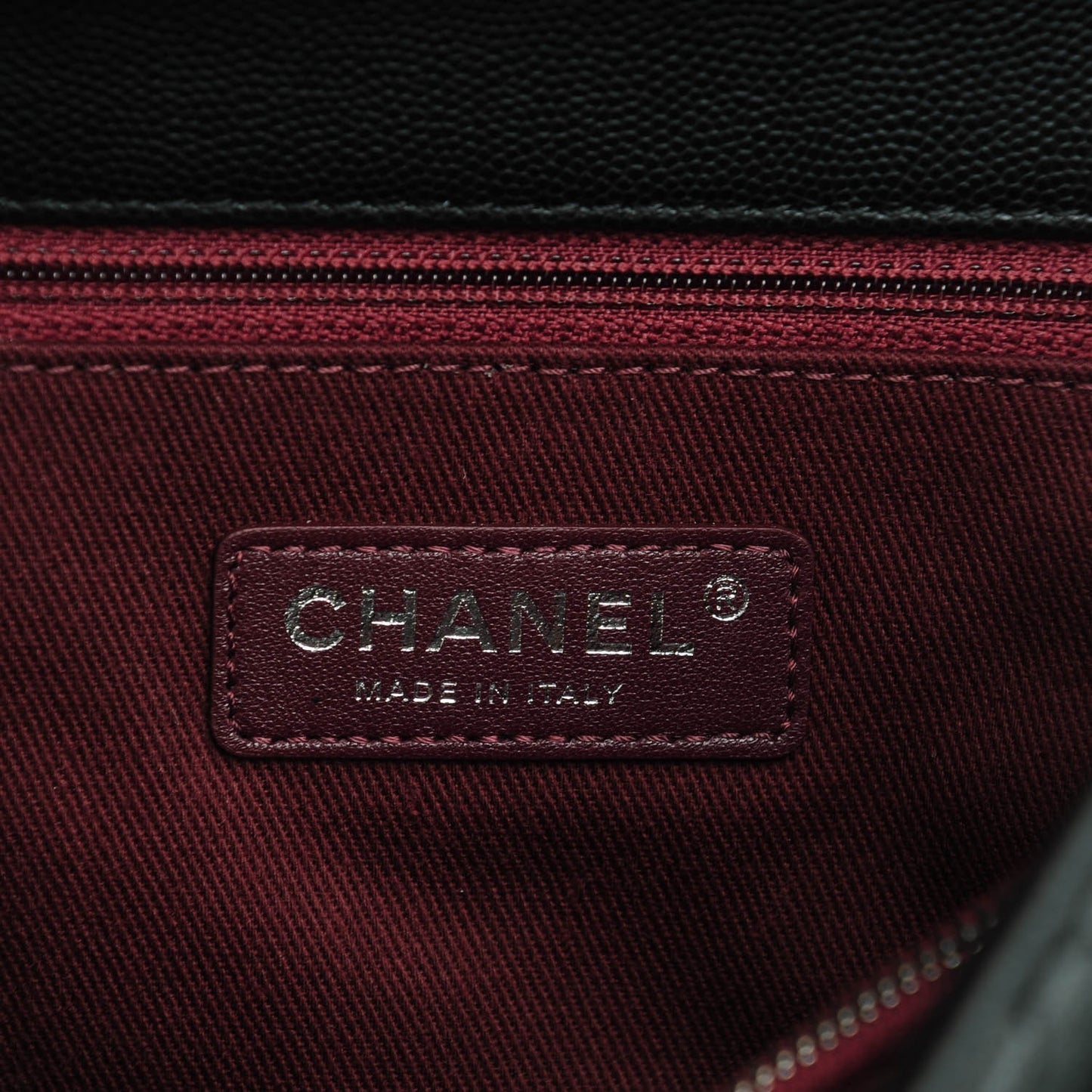 Caviar Quilted Medium Coco Handle Flap Black
