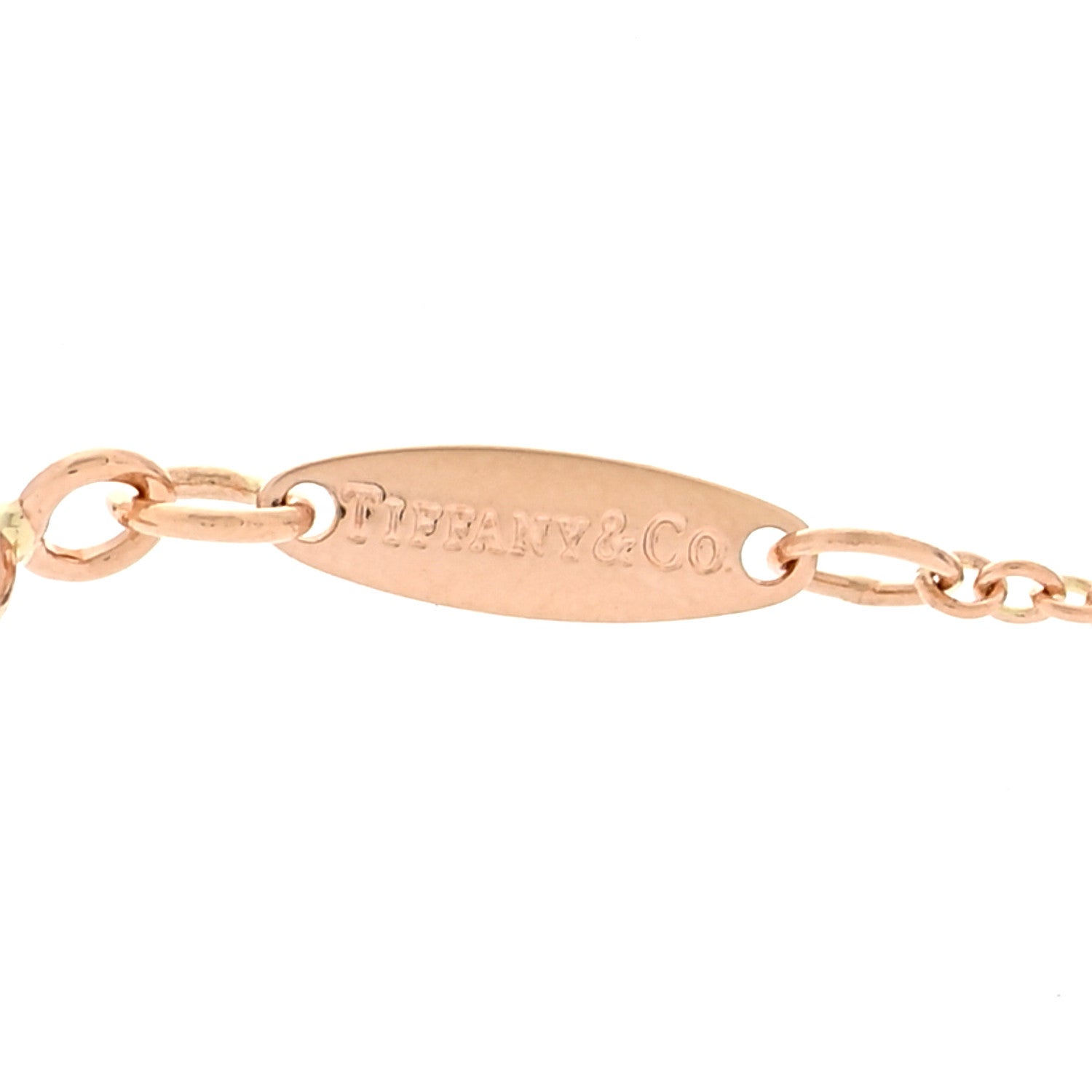 Tiffany 18K Rose Gold 9mm Elsa Peretti Bean Pendant Necklace 6 of 7