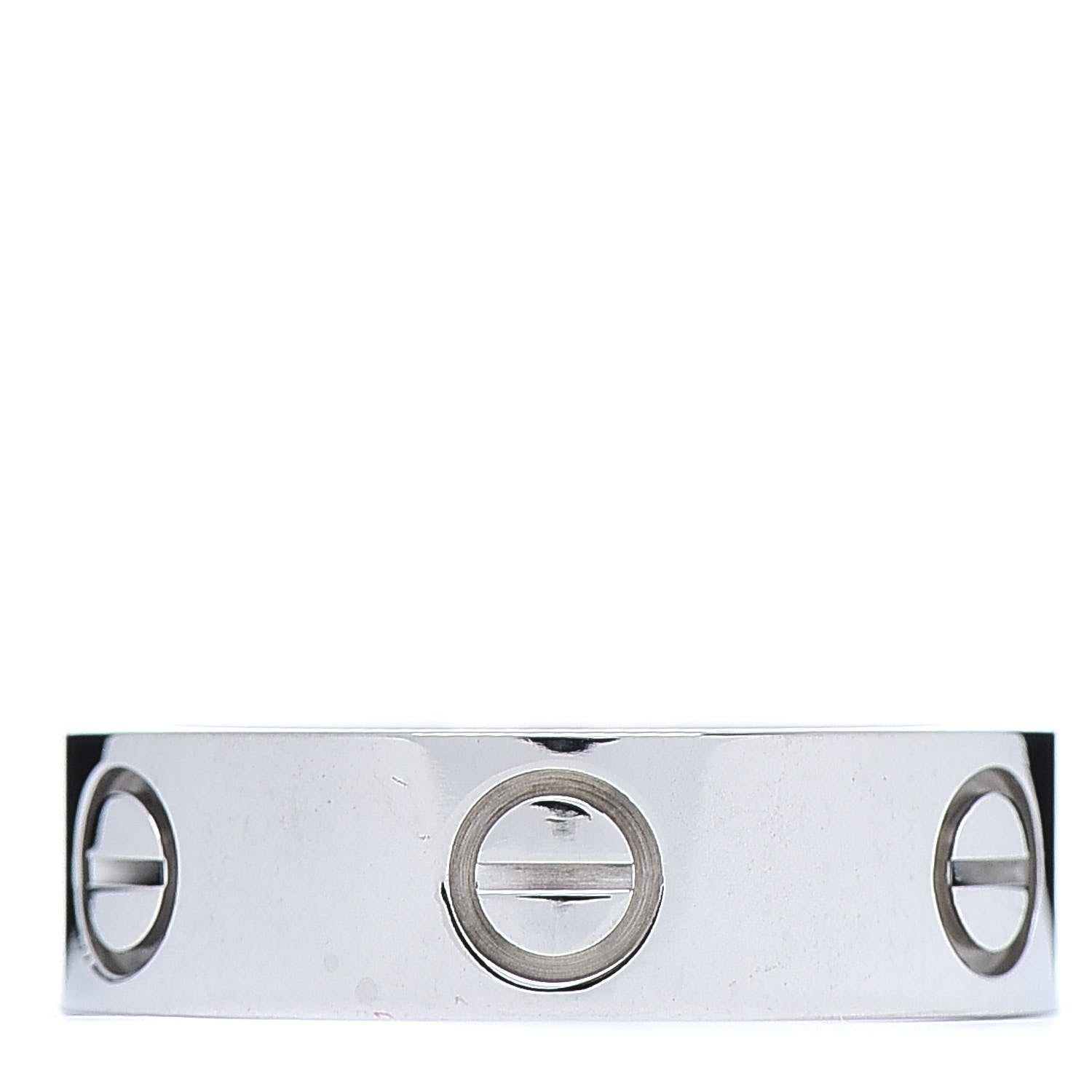 Cartier 18K White Gold 5.5mm LOVE Ring 52 6 3 of 4