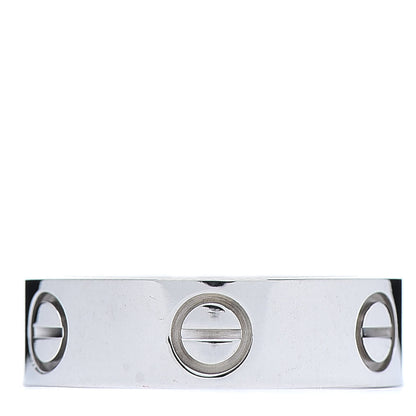 Cartier 18K White Gold 5.5mm LOVE Ring 52 6 3 of 4