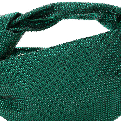 Bottega Veneta Crystal Embellished Satin Mini Hotfix Jodie Emerald 8 of 10