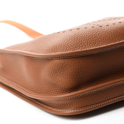 Hermes Taurillon Clemence Evelyne III PM Gold 6 of 10