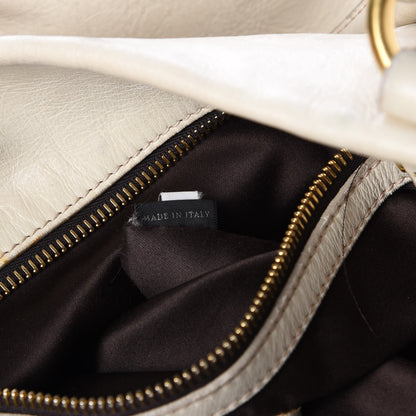 Miu Miu Vitello Lux Bow Bag Quarzo 7 of 20