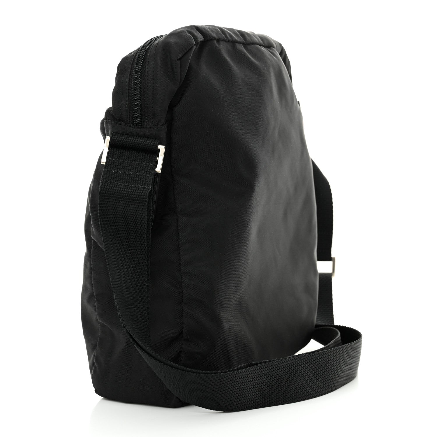 Prada Tessuto Nylon Messenger Bag Black 3 of 10