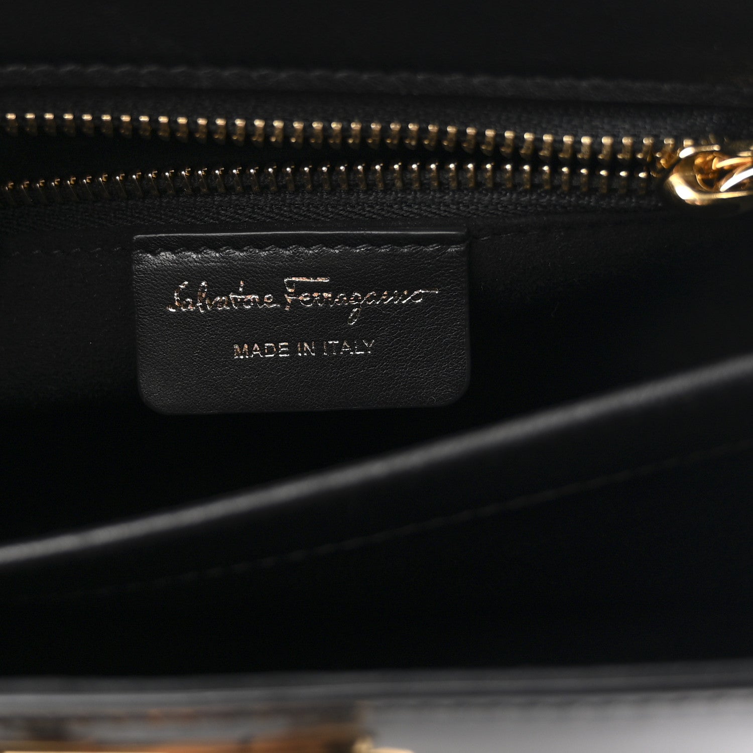 Salvatore Ferragamo Brushed Off Calfskin Mini Iconic Top Handle Bag Black 6 of 13