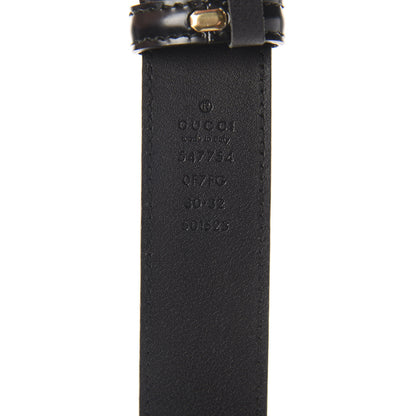 Gucci Calfskin Logo Belt 80 32 Black 3 of 3