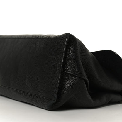 Gucci Pebbled Calfskin Large Bamboo Daily Top Handle Bag Black 9 of 12