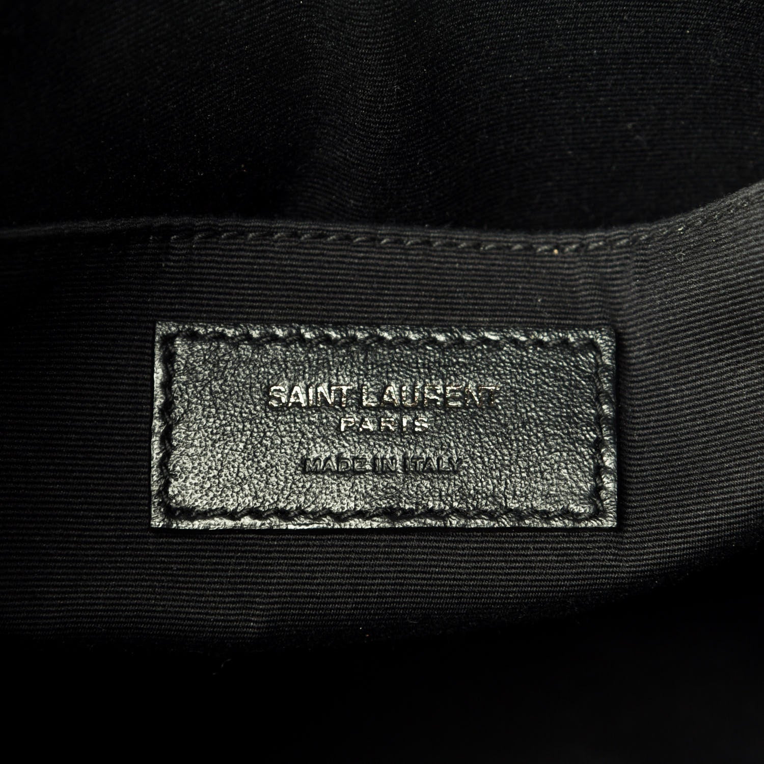 Saint Laurent Calfskin Matelasse Monogram Lou Camera Bag Black 6 of 9