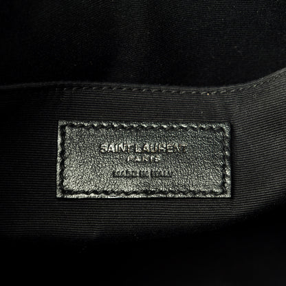 Saint Laurent Calfskin Matelasse Monogram Lou Camera Bag Black 6 of 9