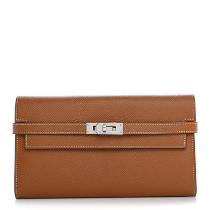 Hermes Epsom Kelly Longue Wallet Gold 1 of 10