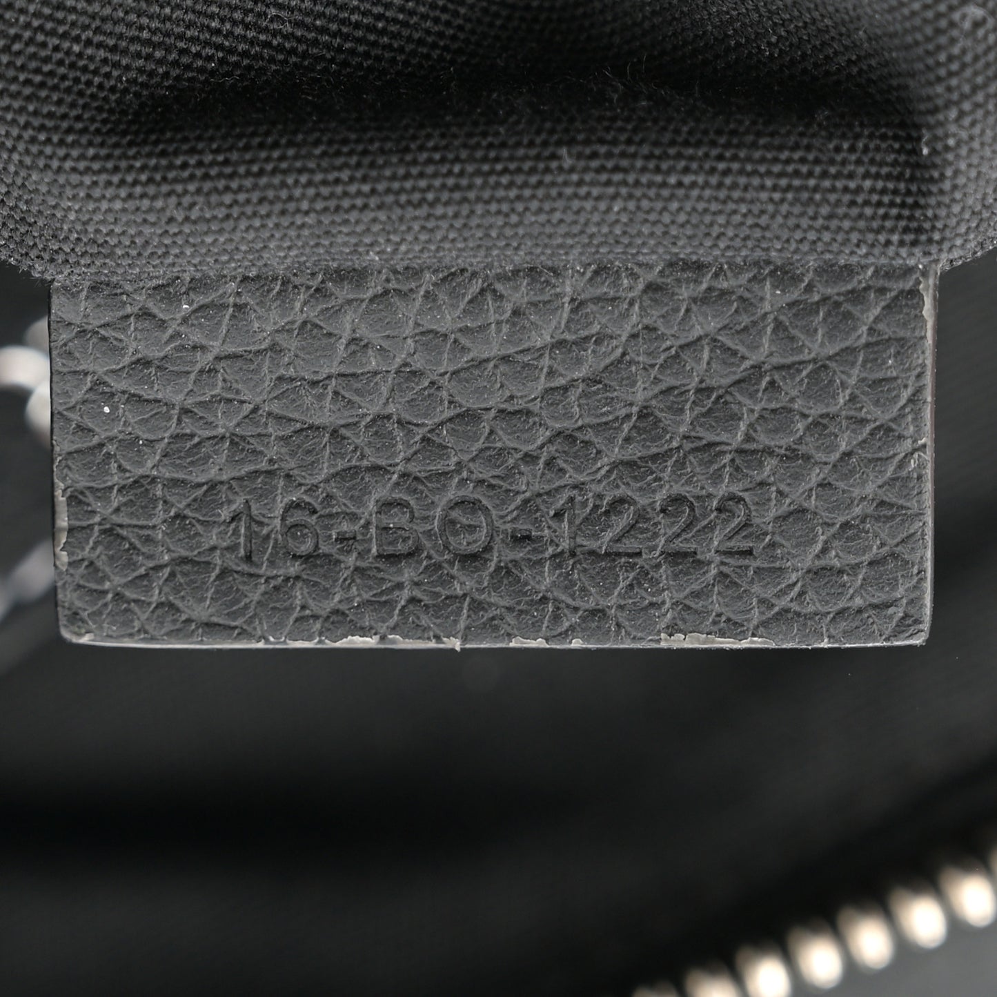 Grained Calfskin Mens Mini Saddle Bag Black