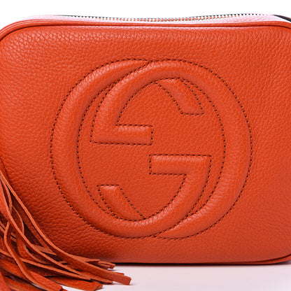 Gucci Pebbled Calfskin Small Soho Disco Bag Sun Orange 7 of 11