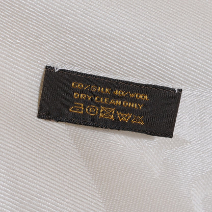 Louis Vuitton Silk Wool Monogram Shawl White 6 of 7