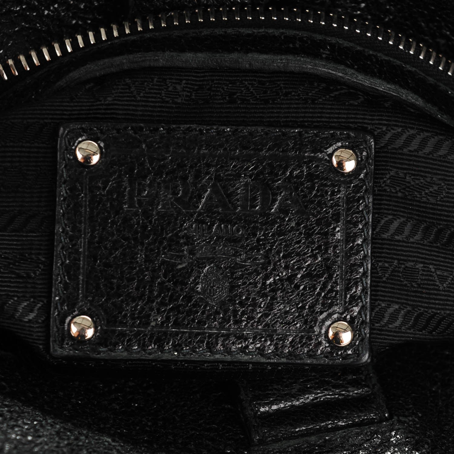 Prada Cervo Lux Shoulder Bag Nero Black 11 of 14