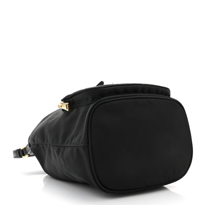 Prada Saffiano Tessuto Nylon Mini Bucket Crossbody Bag Black 4 of 10
