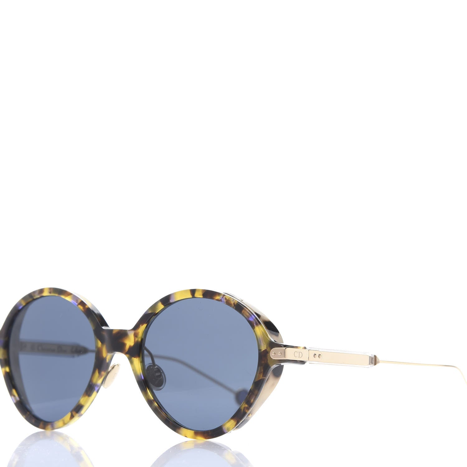 Christian Dior Acetate Umbrage Round Sunglasses Tortoise Blue 7 of 7
