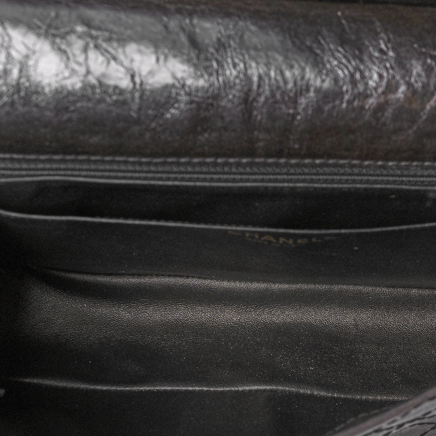 Chanel Calfskin Stitched Large Vintage Flap Dark Brown 5 of 10