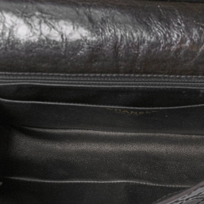 Chanel Calfskin Stitched Large Vintage Flap Dark Brown 5 of 10