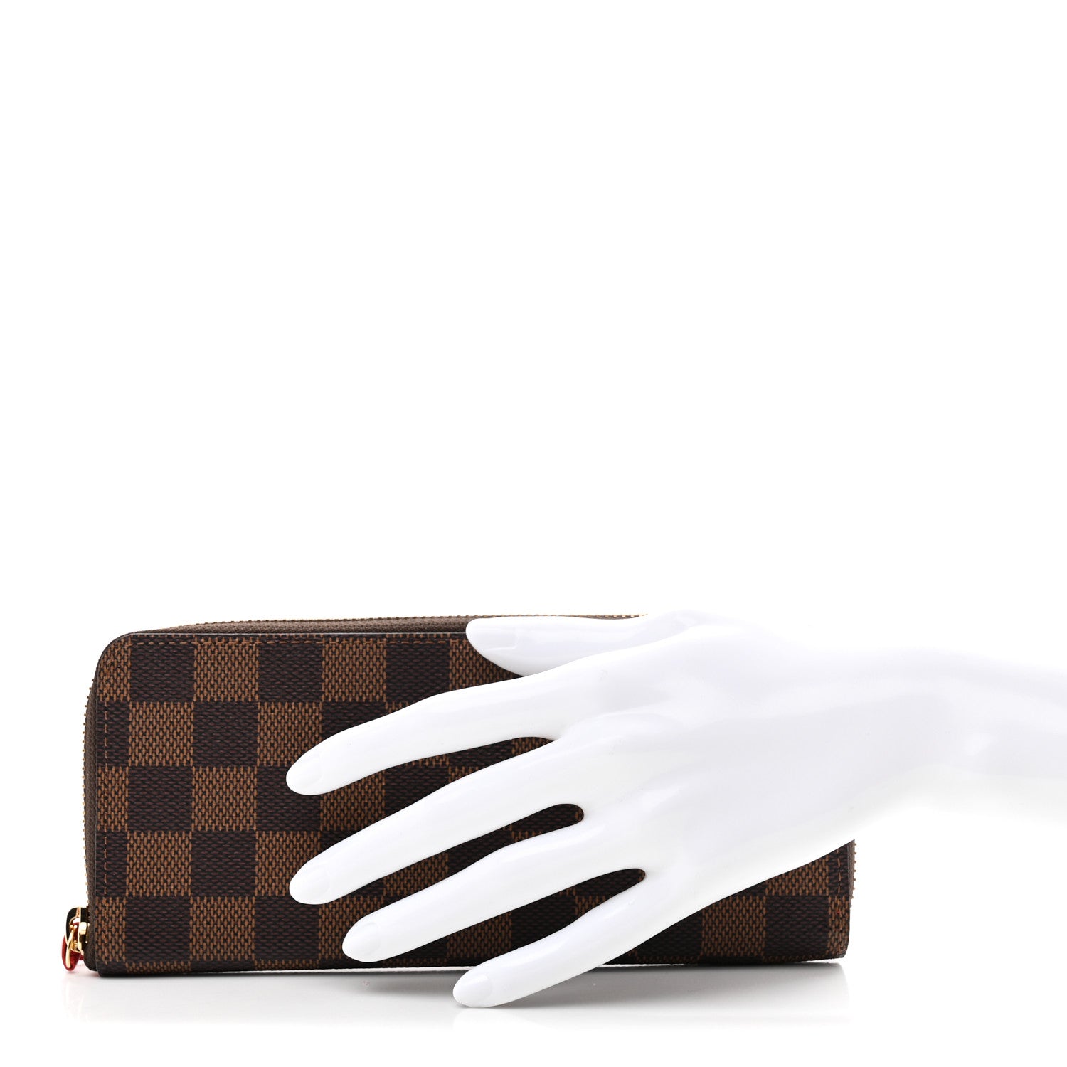 Louis Vuitton Damier Ebene Clemence Wallet Cherry 2 of 7