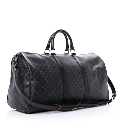 Louis Vuitton Monogram Eclipse Patchwork Keepall Bandouliere 50 4 of 12