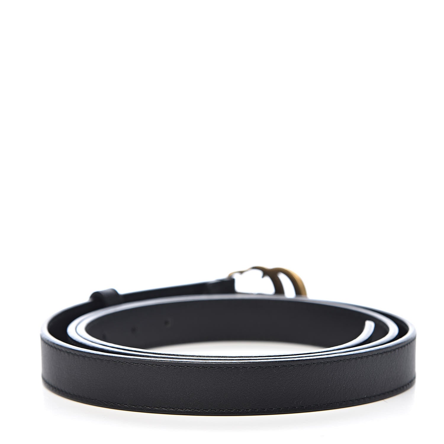 Gucci Calfskin Double G 20mm Belt 105 42 Black 3 of 7