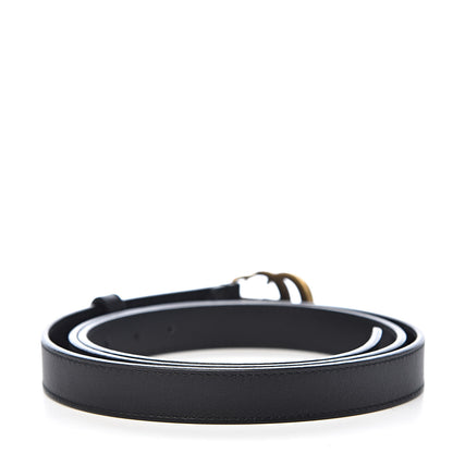 Gucci Calfskin Double G 20mm Belt 105 42 Black 3 of 7