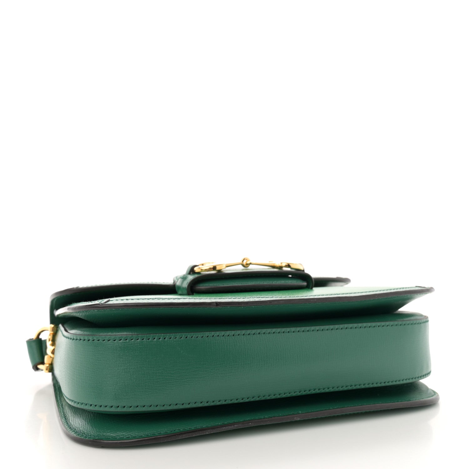 Gucci Azalea Calfskin Horsebit 1955 Shoulder Bag New Shamarock Emerald 4 of 12