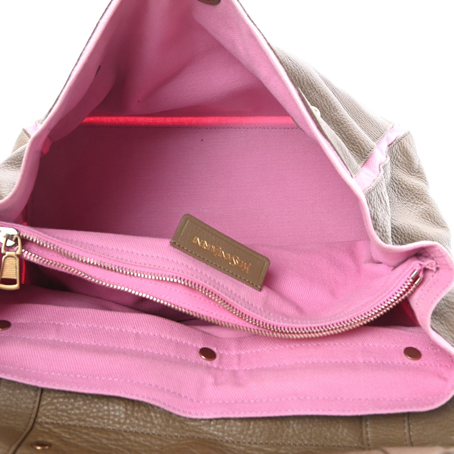 Calfskin Canvas Medium Muse Two Taupe Pink