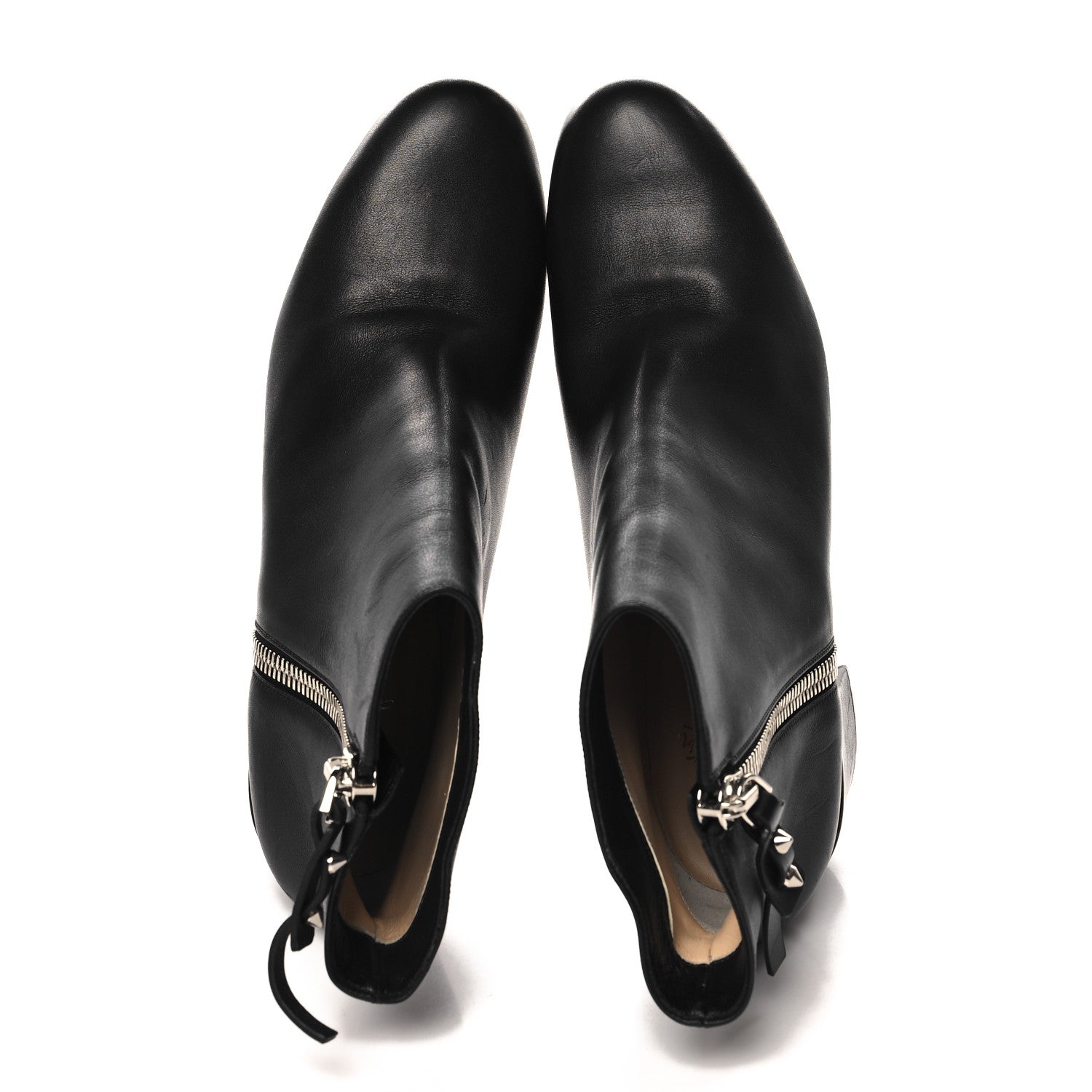 Christian Louboutin Calfskin Ziptotal 55 Ankle Boots 41.5 Black 2 of 9