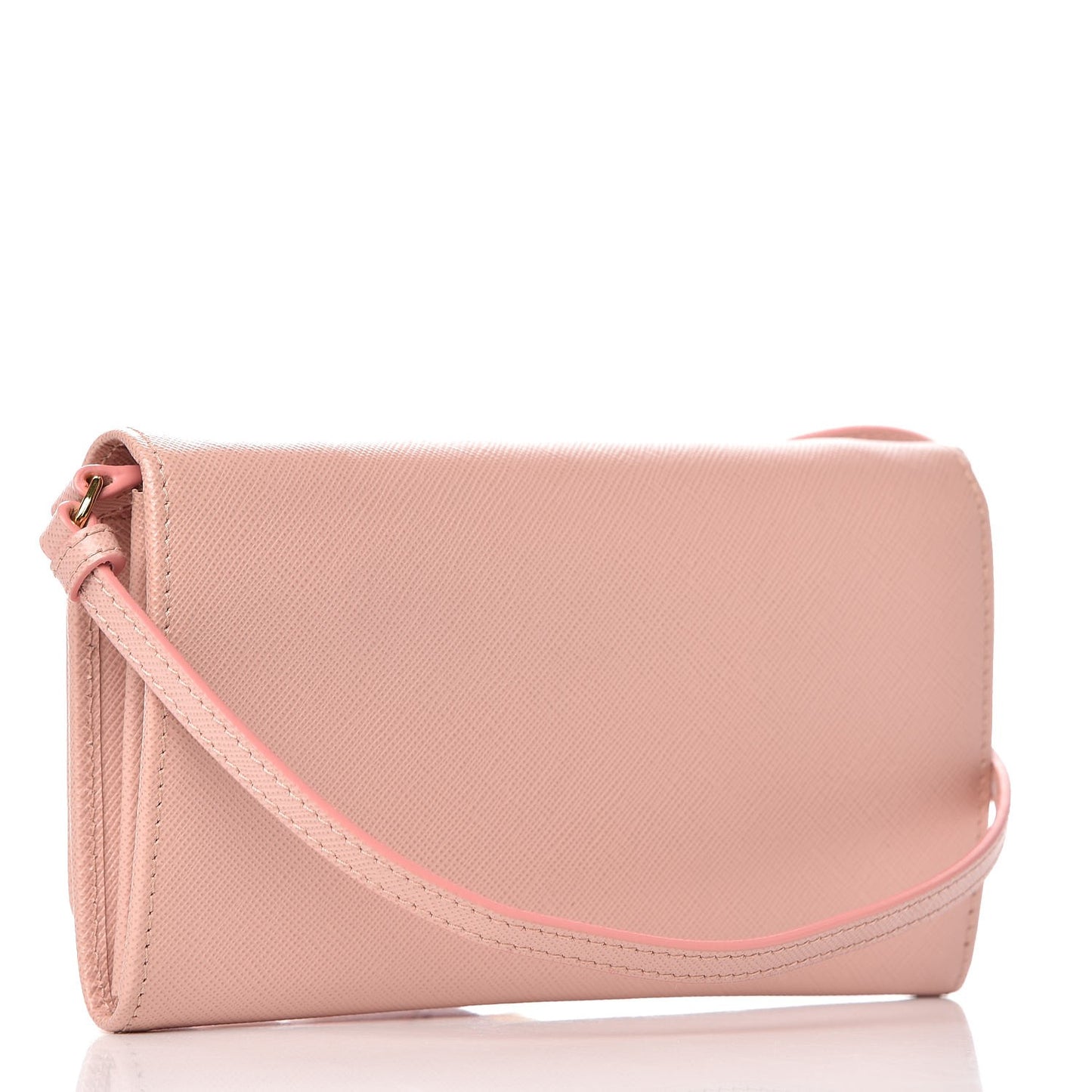 Saffiano Fiocco Bow Flap Wallet Orchidea