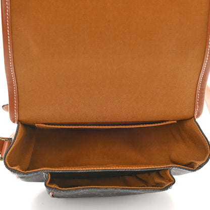 Celine Triomphe Canvas Medium Folco Bag Tan 5 of 8