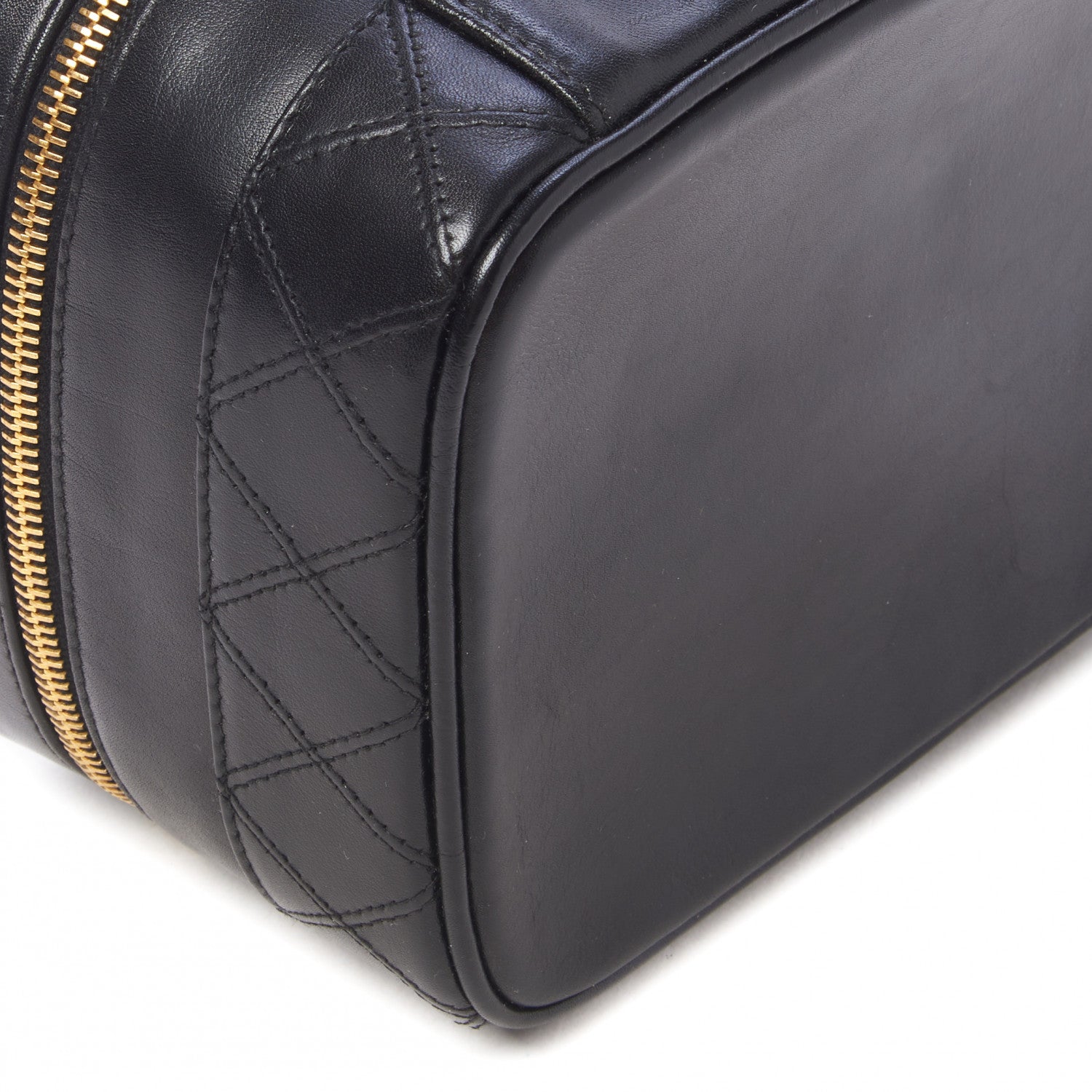 Chanel Lambskin Vanity Cosmetic Case Black 5 of 8