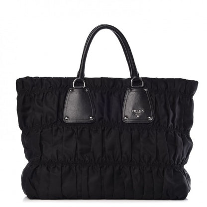 Prada Tessuto Nylon Gaufre Tote Black 1 of 7