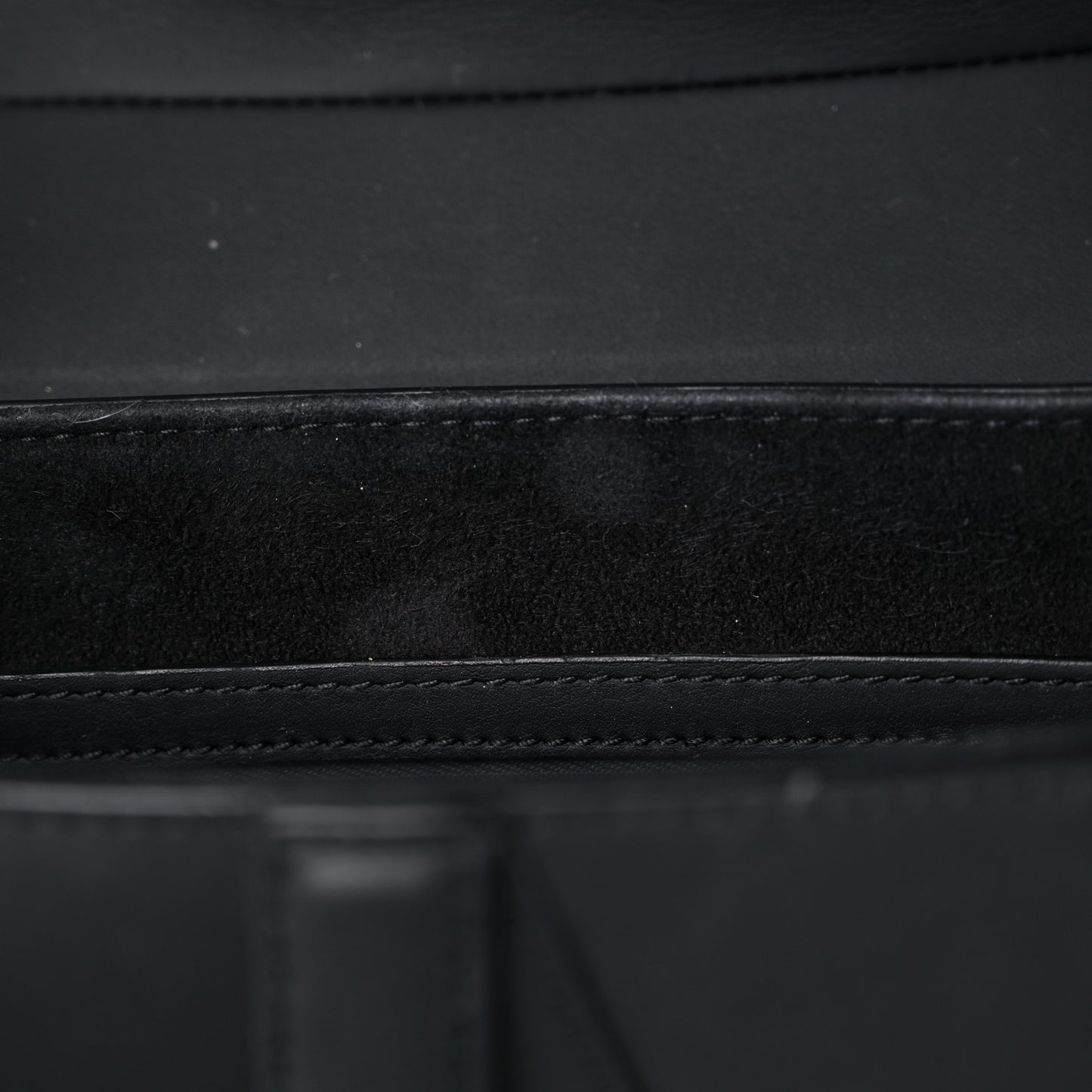 Ultra Matte Calfskin Saddle Bag Black