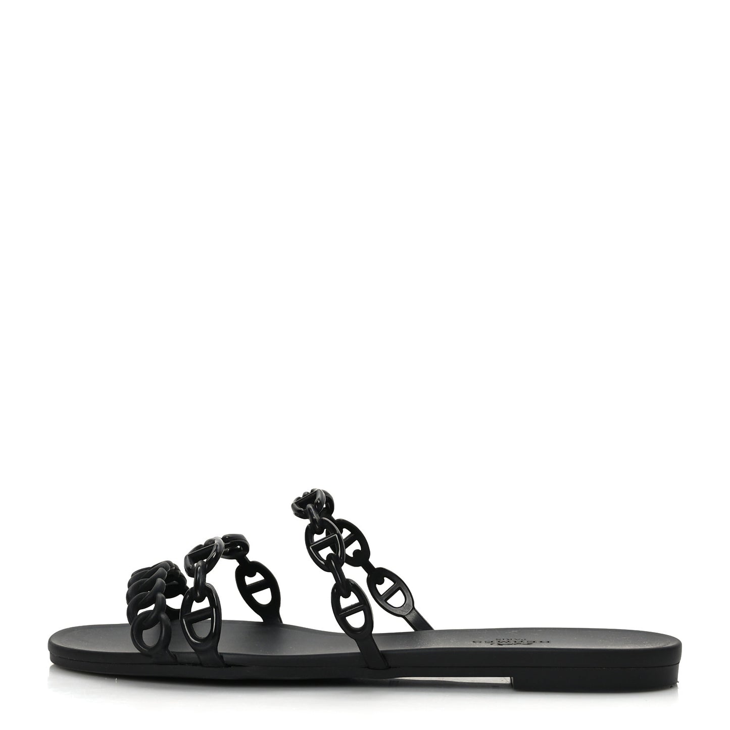 Rubber Chaine d'Ancre Rivage Sandals 38 Black