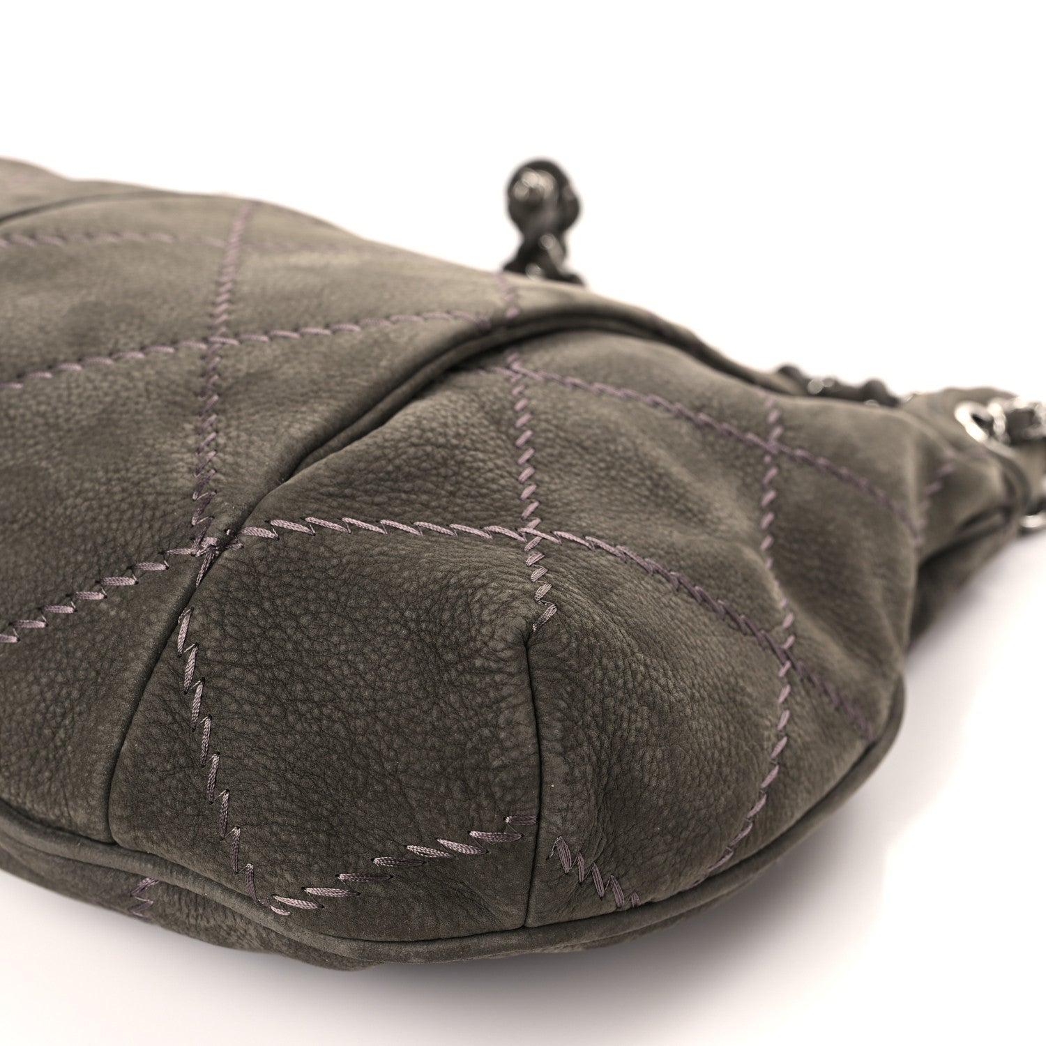 Chanel Suede Ultimate Stitch Hobo Grey 9 of 10